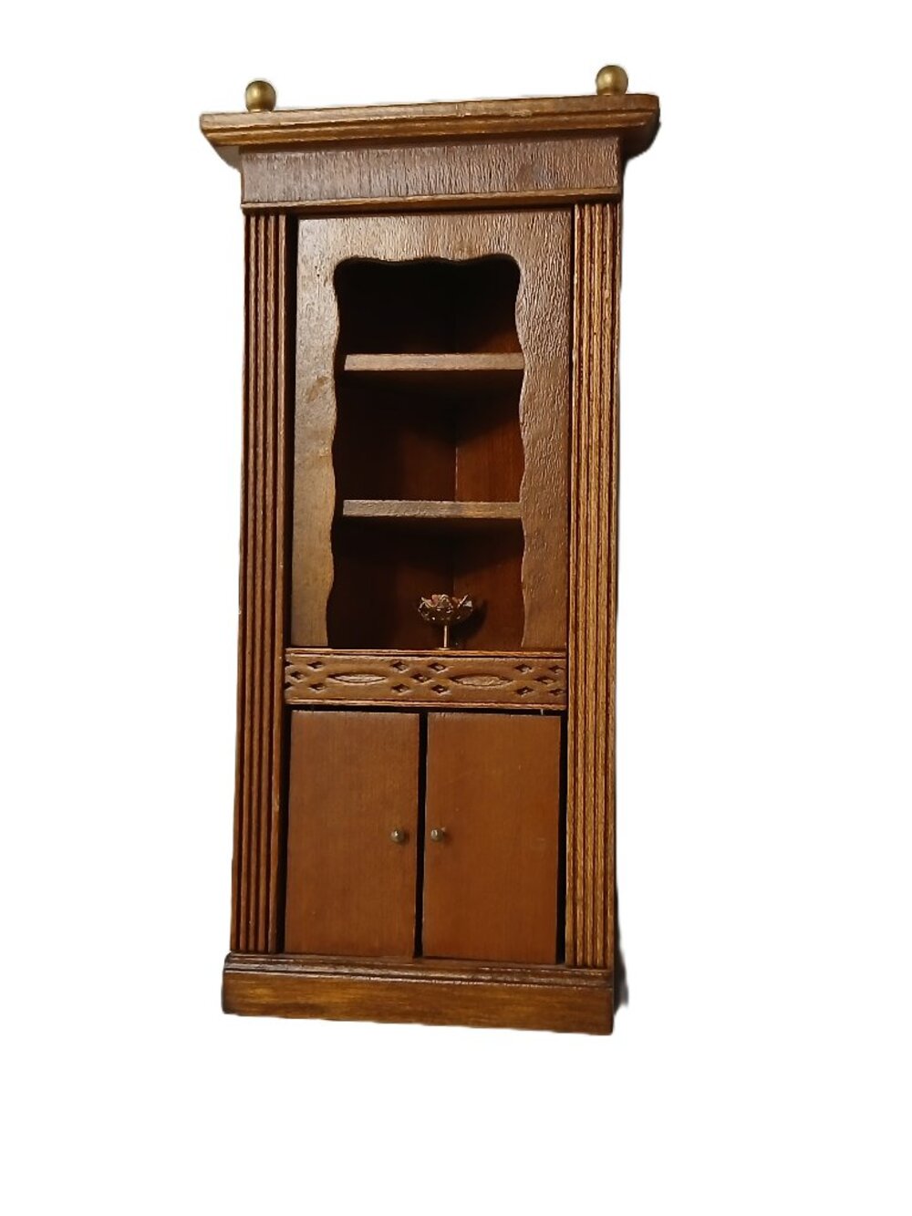 Retro Shackman Corner Cabinet-Dollhouse Furniture 1:12 Scale